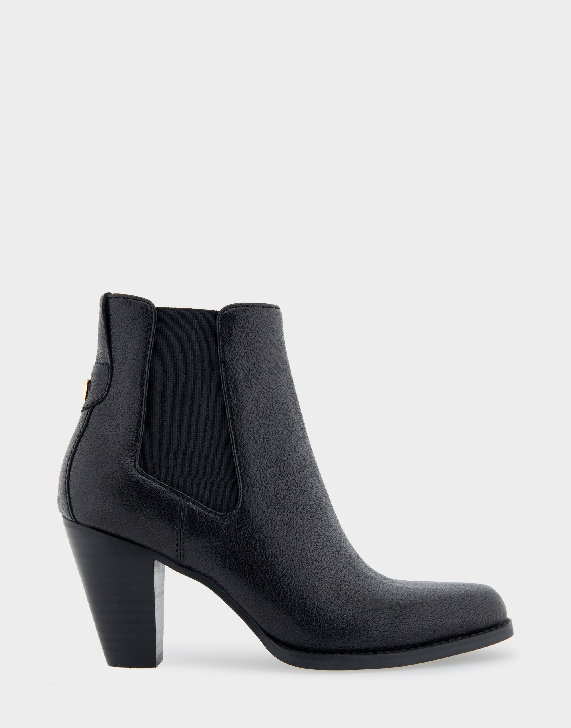 Lido Black Genuine Leather Heeled Ankle Boot – Aerosoles