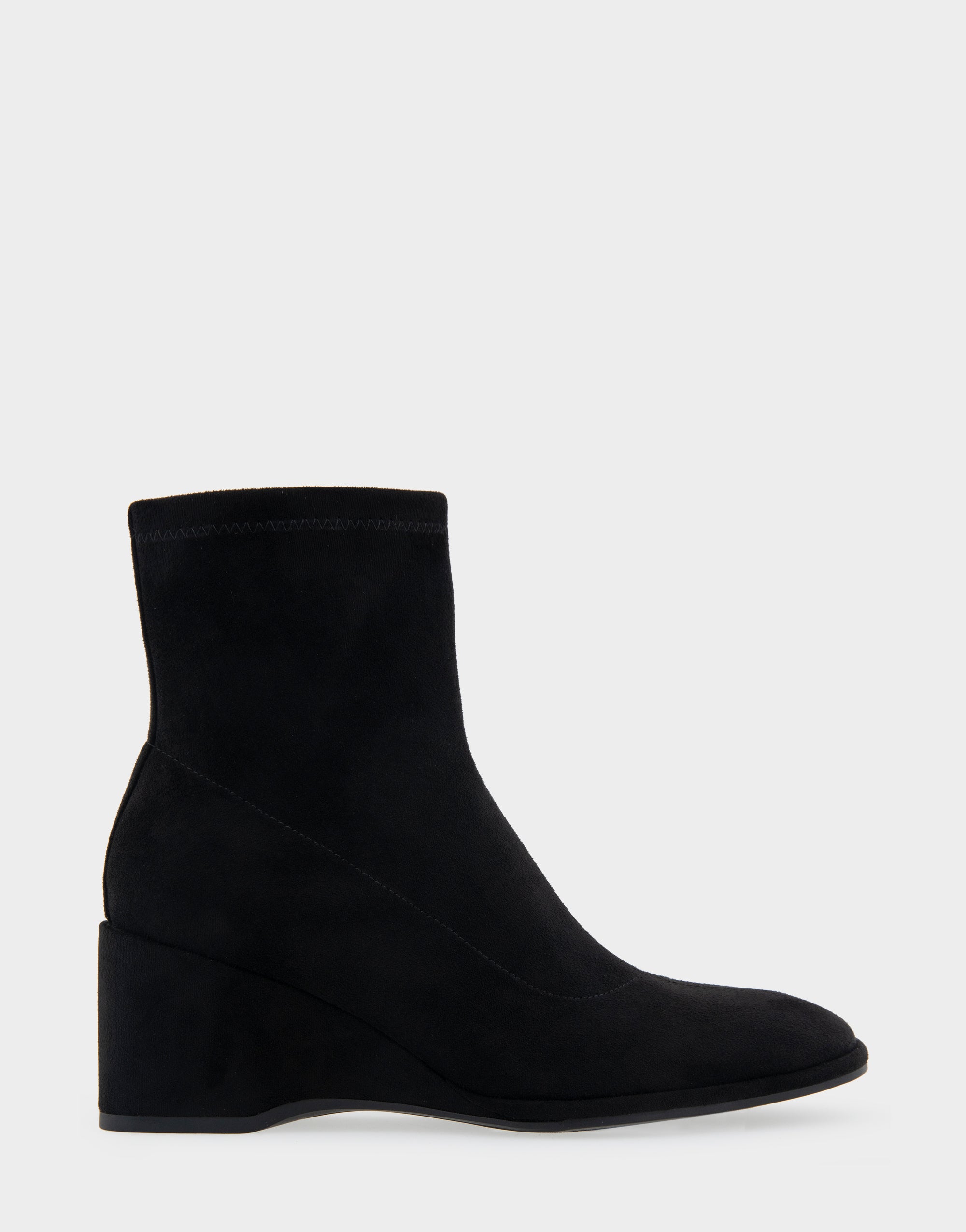 Comfortable black wedge booties hotsell