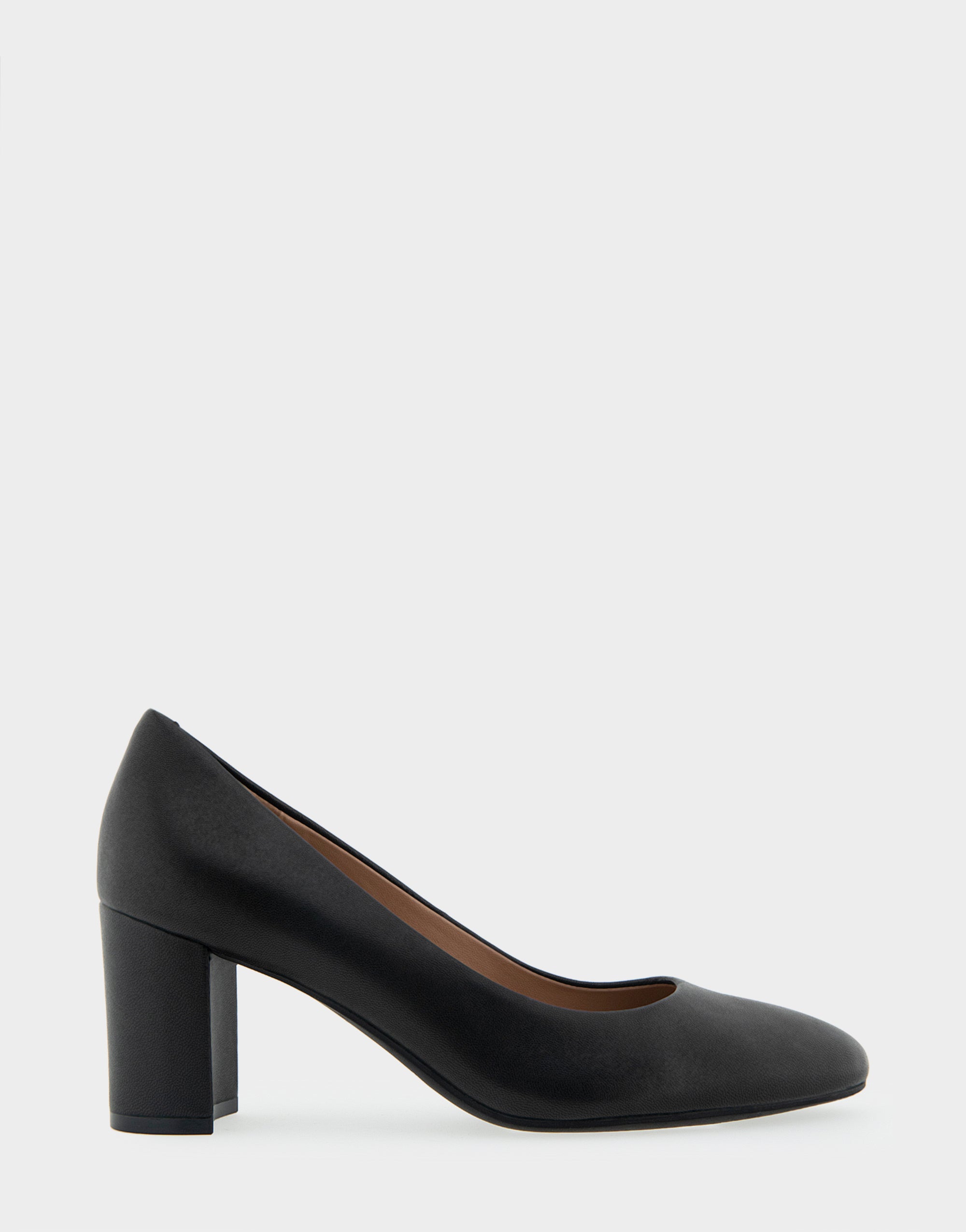 Betsy Black Genuine Leather Mid Heel Pump – Aerosoles