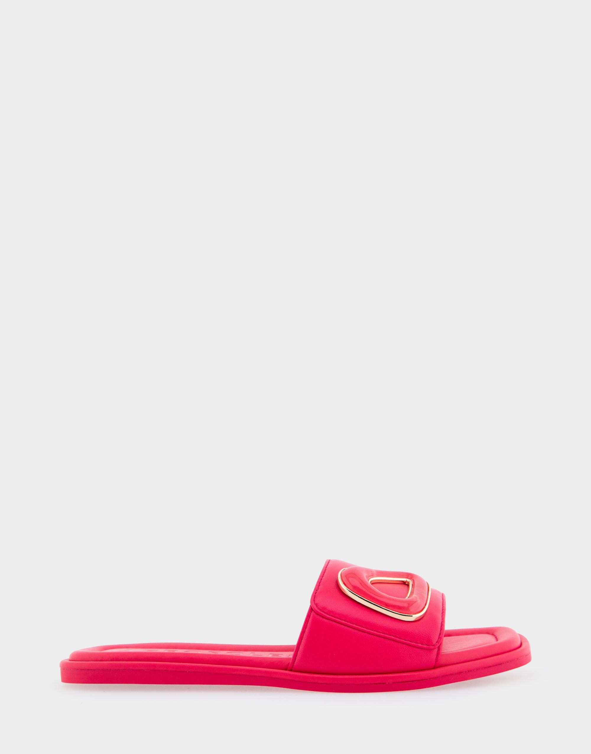 Blaire Virtual Pink Leather Ornamented Single Band Slide Sandal – Aerosoles