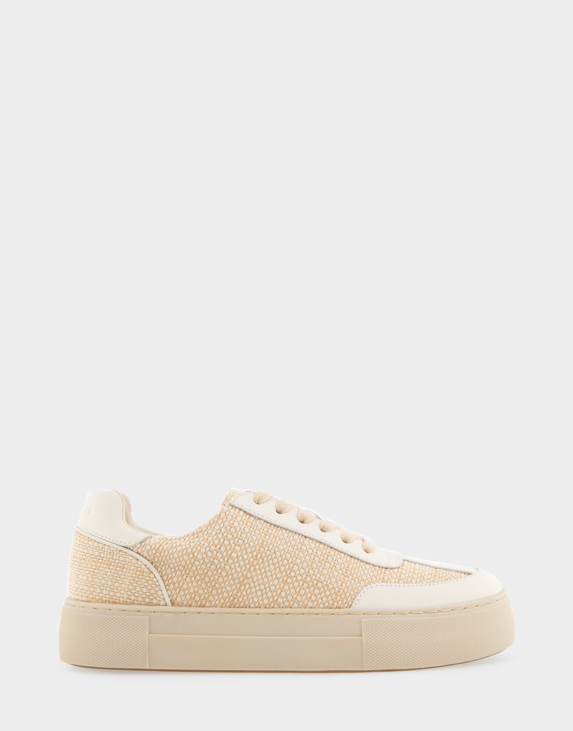 Bramston Sand Raffia Lace Up Flatform Sneaker Aerosoles