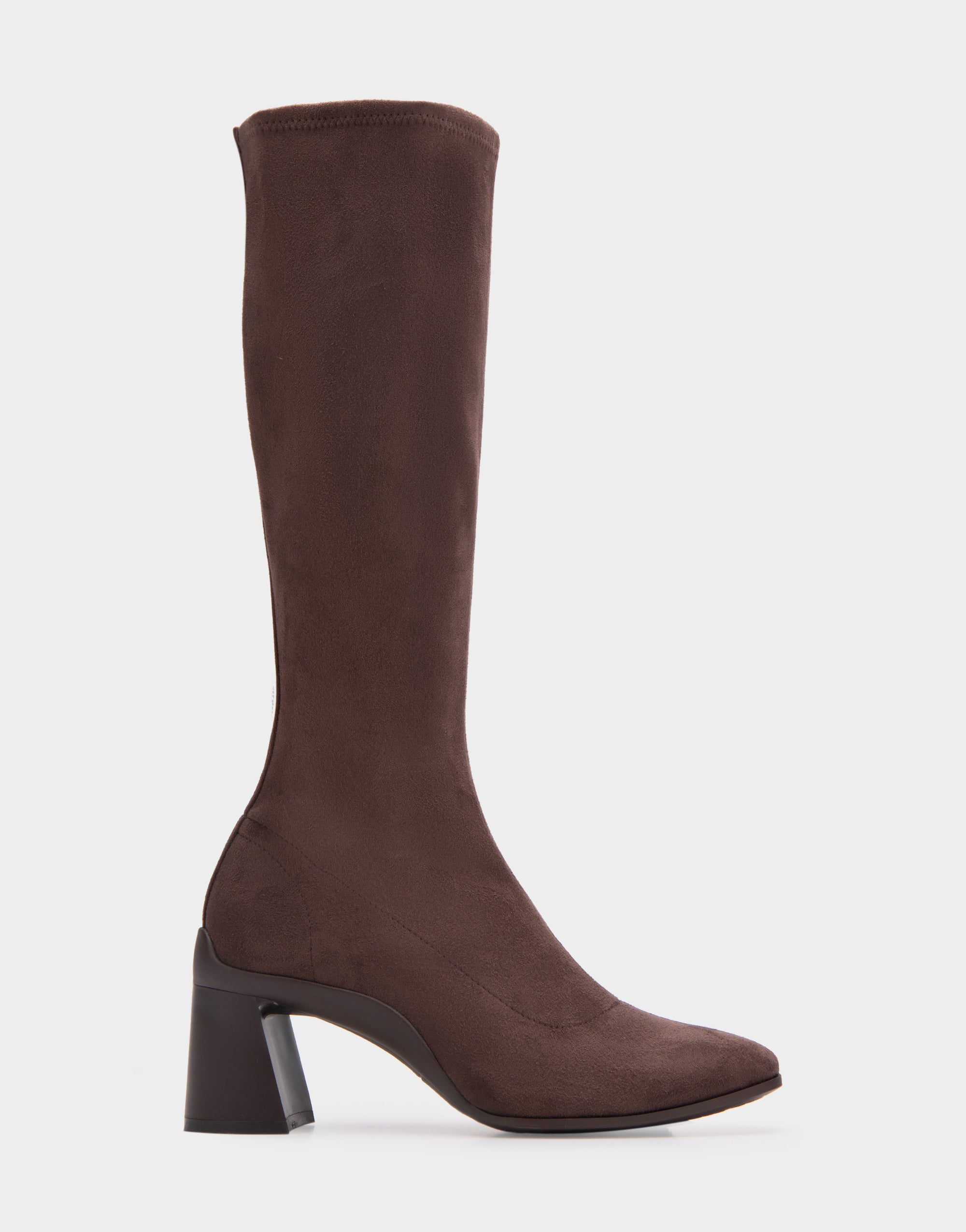 Centola Java Stretch Faux Suede Sculpted Heel Tall Shaft Boot – Aerosoles