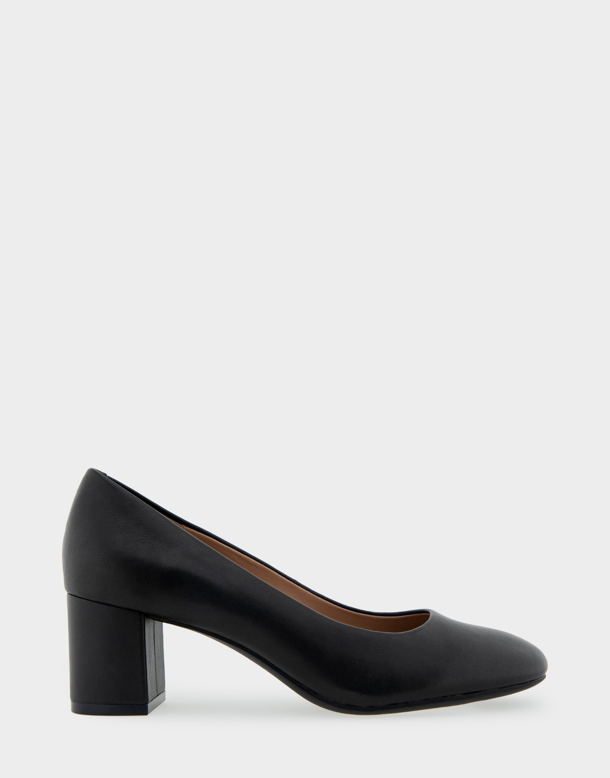 Ebel Black Genuine Leather Mid Heel Pump – Aerosoles