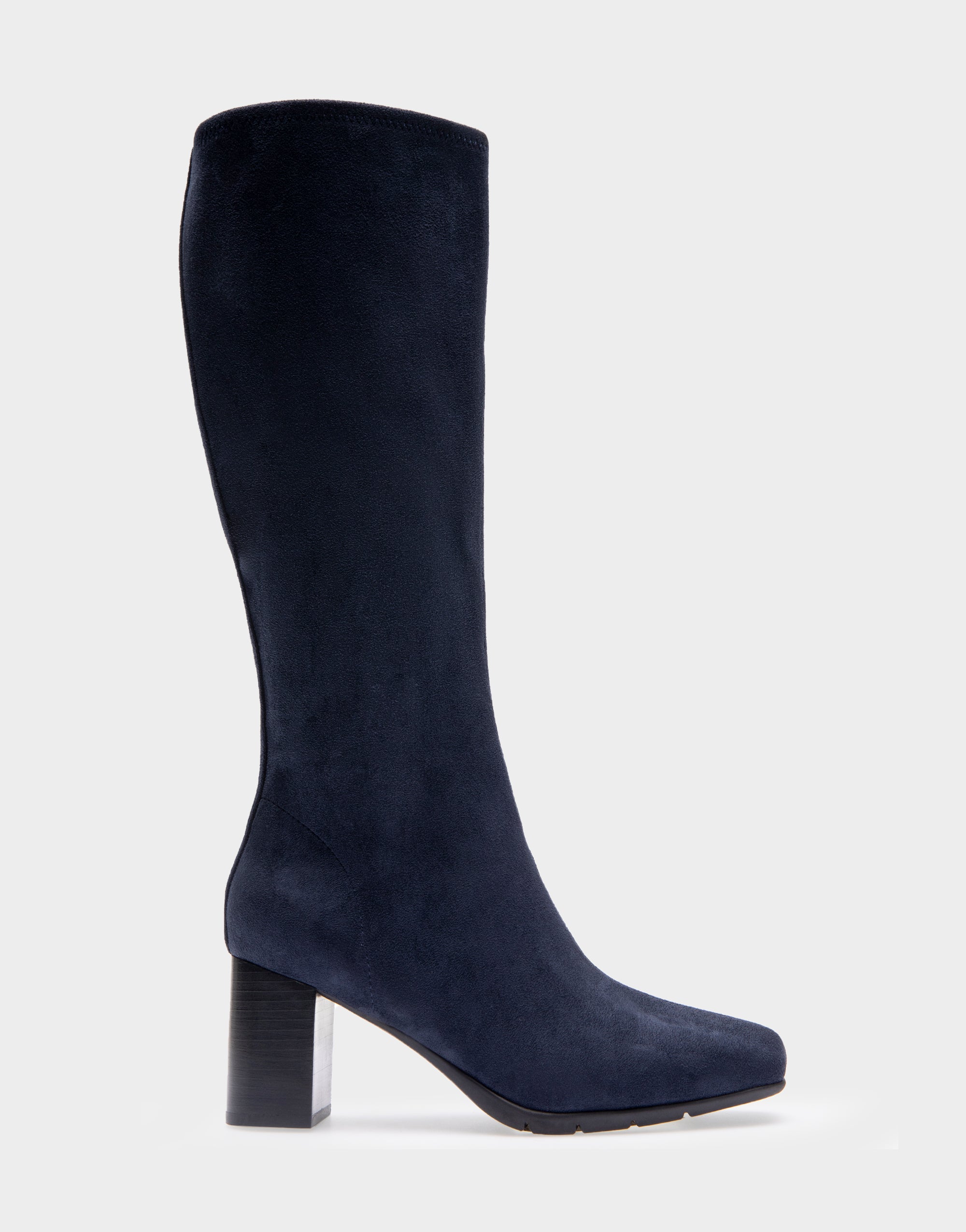 Micah Navy Stretch Faux Suede Tall Shaft Boot Aerosoles