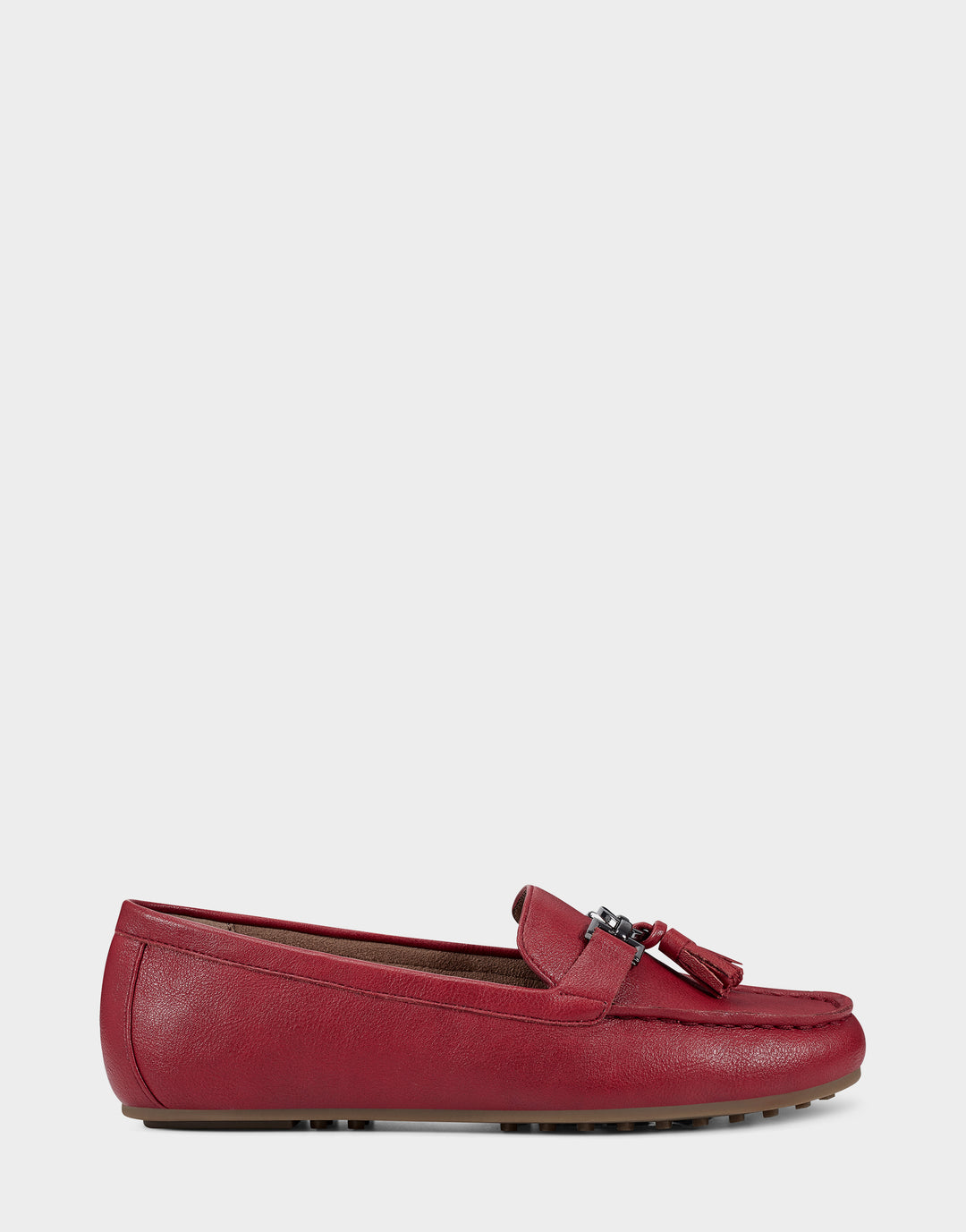 Deanna - comfortable women's loafers in red