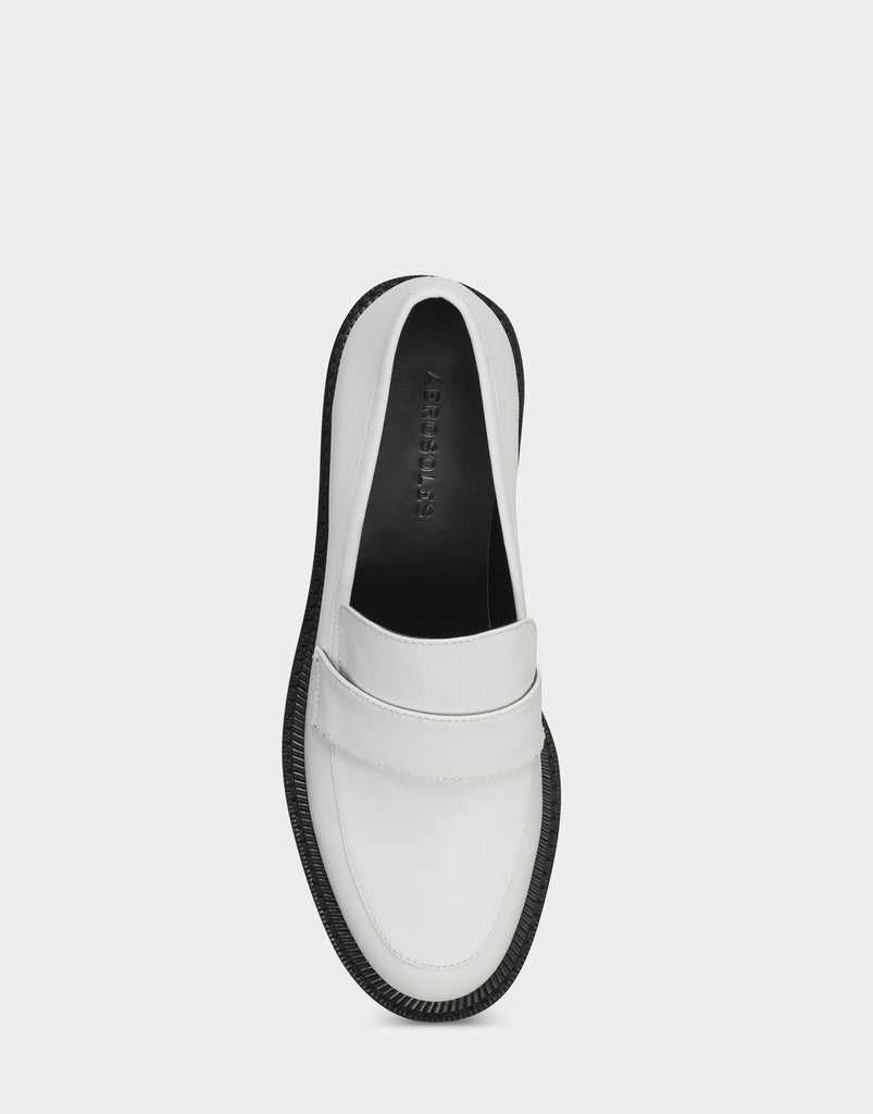 Ronnie White Genuine Leather Slip On Lug Sole Loafer – Aerosoles